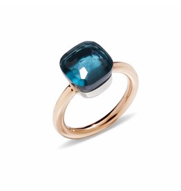 Pomellato Pomellato Nudo Classic ring met London blue topaas