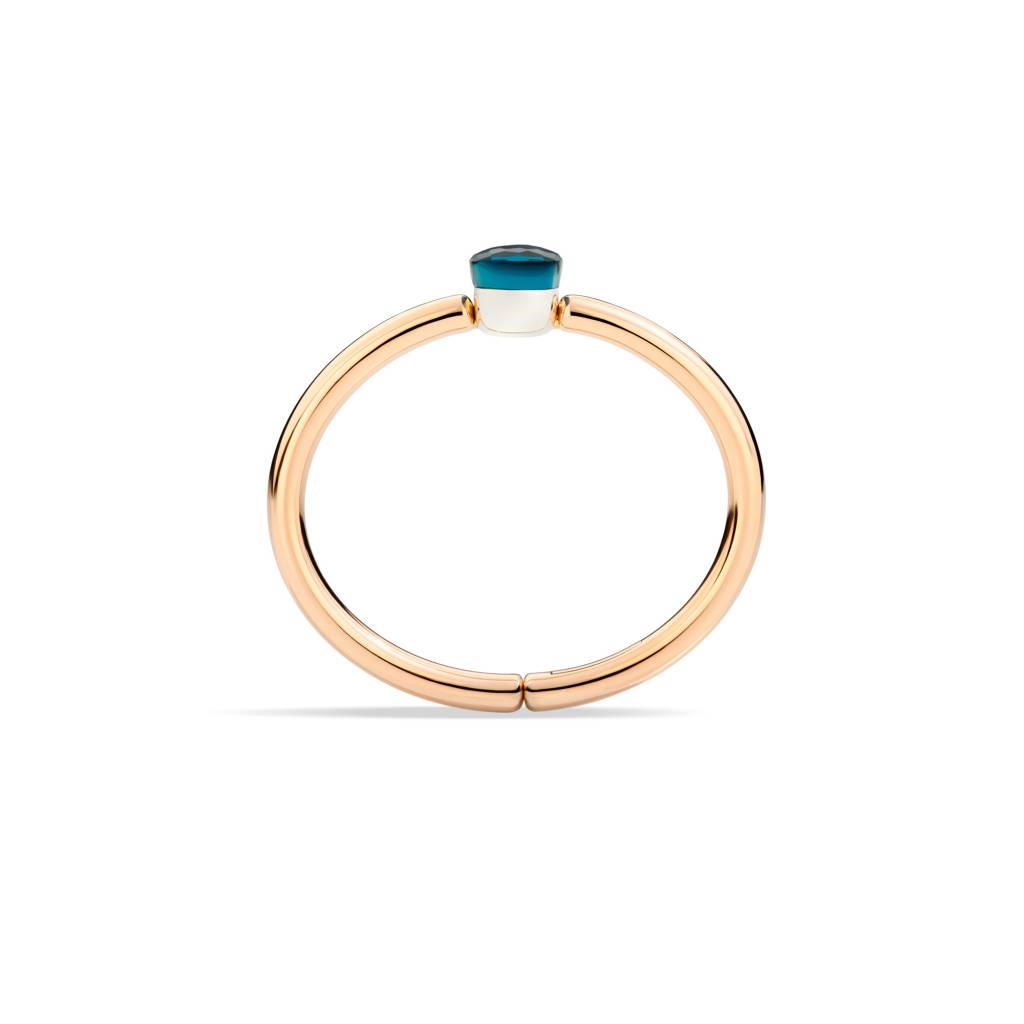 Pomellato Pomellato Nudo armband in 18 krt. roségoud met London blue topaas