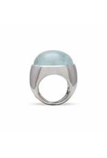 Private Label CvdK Private Label CvdK gouden ring milky  aquamarijn