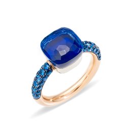 Pomellato Pomellato Nudo Classic ring met London topaas en lapis