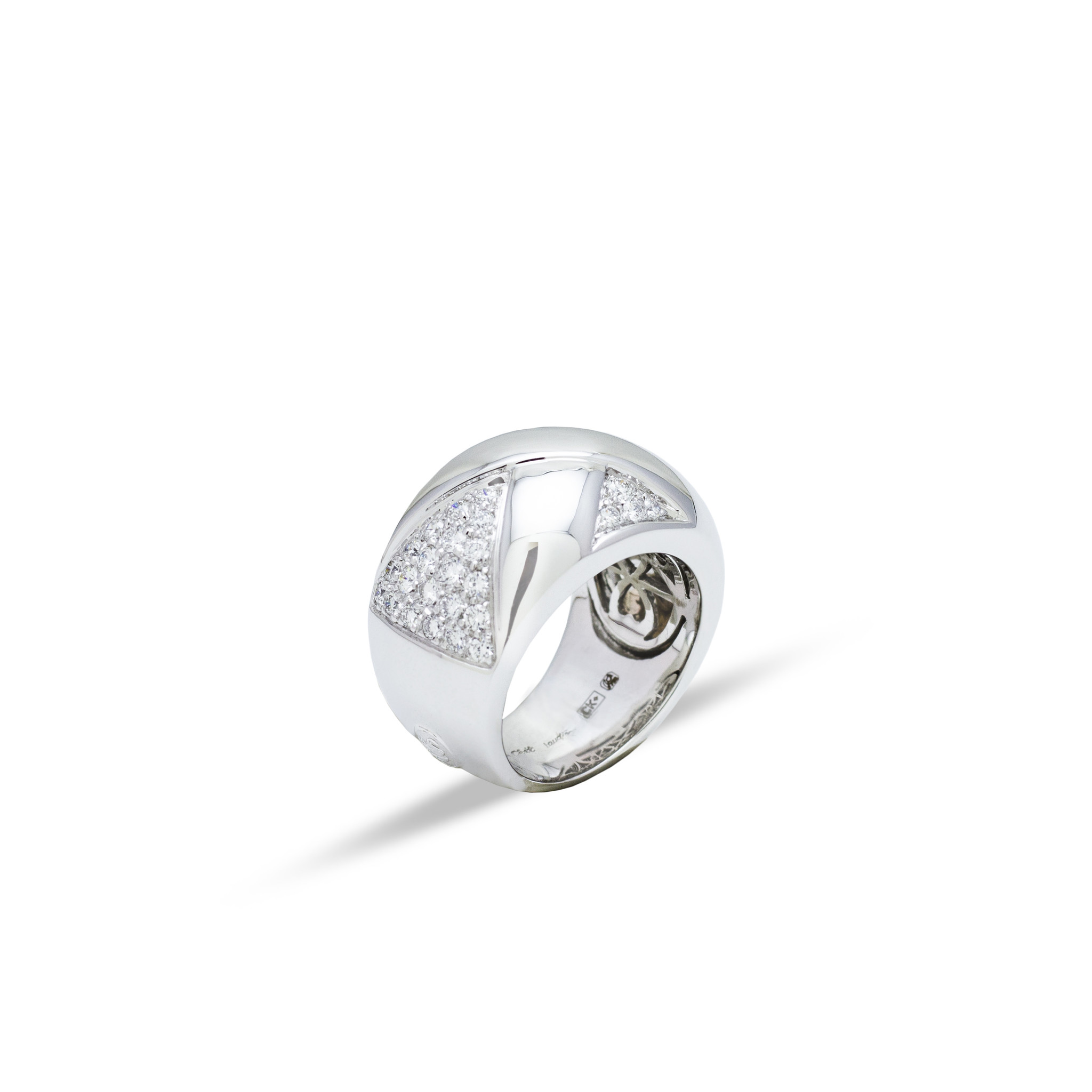 Private Label CvdK Private Label CvdK ring in 18 krt. witgoud met diamant