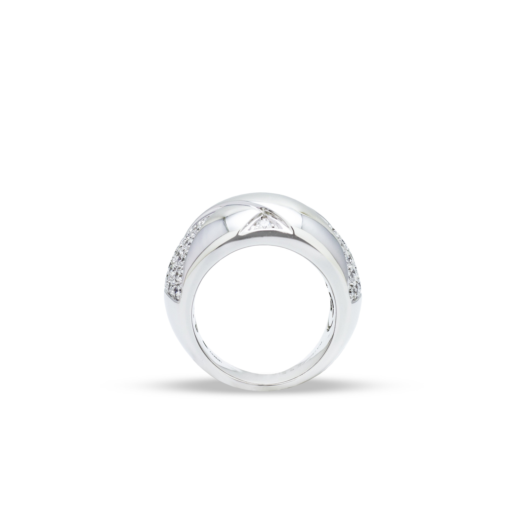 Private Label CvdK Private Label CvdK ring in 18 krt. witgoud met diamant