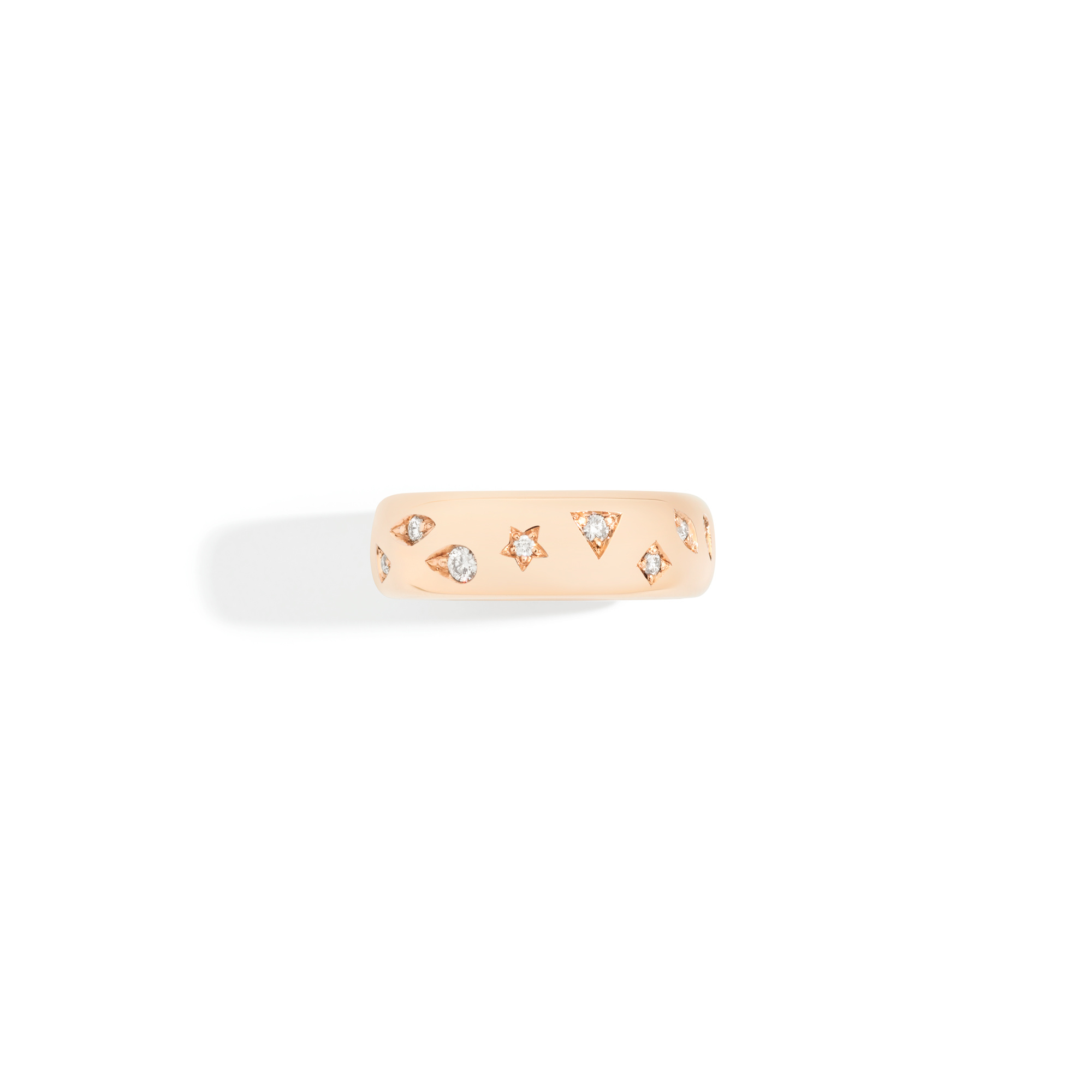 Pomellato Pomellato Iconica ring in 18 krt. roségoud met witte diamanten