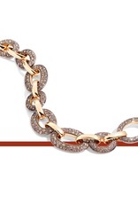 Pomellato Pomellato Tango Catene armband in 18 krt. roségoud met cognac diamanten