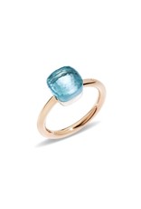 Pomellato Pomellato Nudo Petit ring in 18 krt. roségoud met sky blue topaas