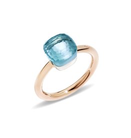 Pomellato Pomellato Nudo Petit ring met sky blue topaas