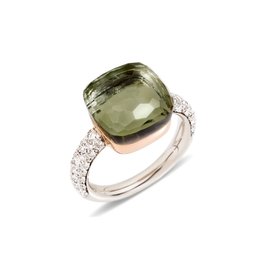 Pomellato Pomellato Nudo Maxi ring met prasioliet en diamanten