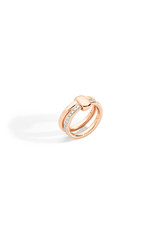 Pomellato Pomellato Iconica ring in 18 krt. roségoud met witte diamanten