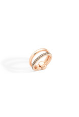 Pomellato Pomellato Iconica ring in 18 krt. roségoud met cognac diamanten