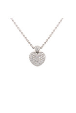 Leo Pizzo Leo Pizzo Amore collier en hart hanger met diamant