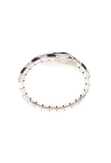 Leo Pizzo Leo Pizzo Animalia slangarmband met blauwe saffier en witte diamant