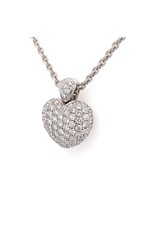 Leo Pizzo Leo Pizzo Amore collier en hart hanger met diamant