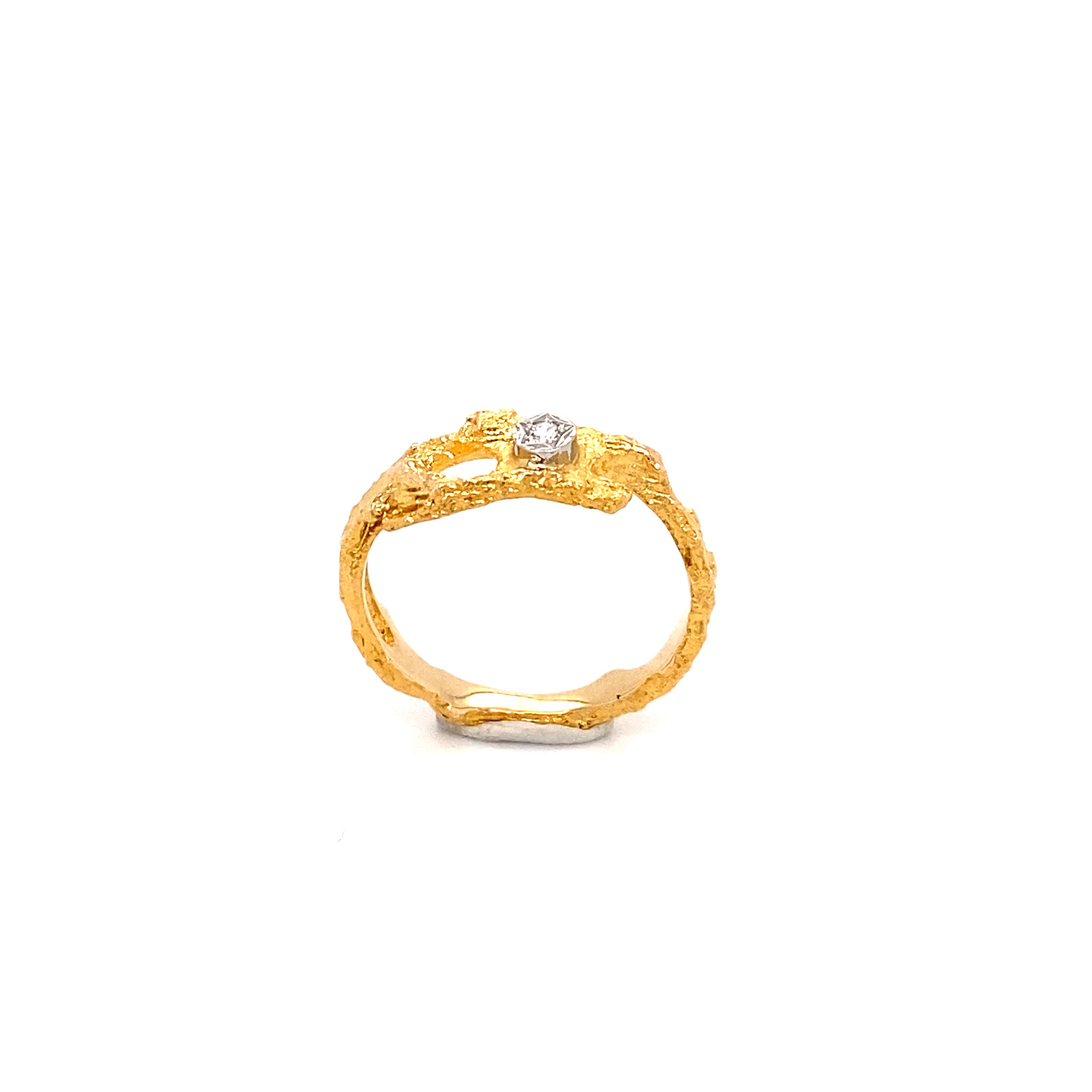 Lapponia Lapponia ring 14 krt. geelgoud diamant