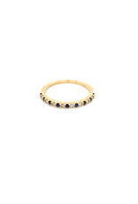 Private Label CvdK Private Label CvdK gouden ring diamant/saffier