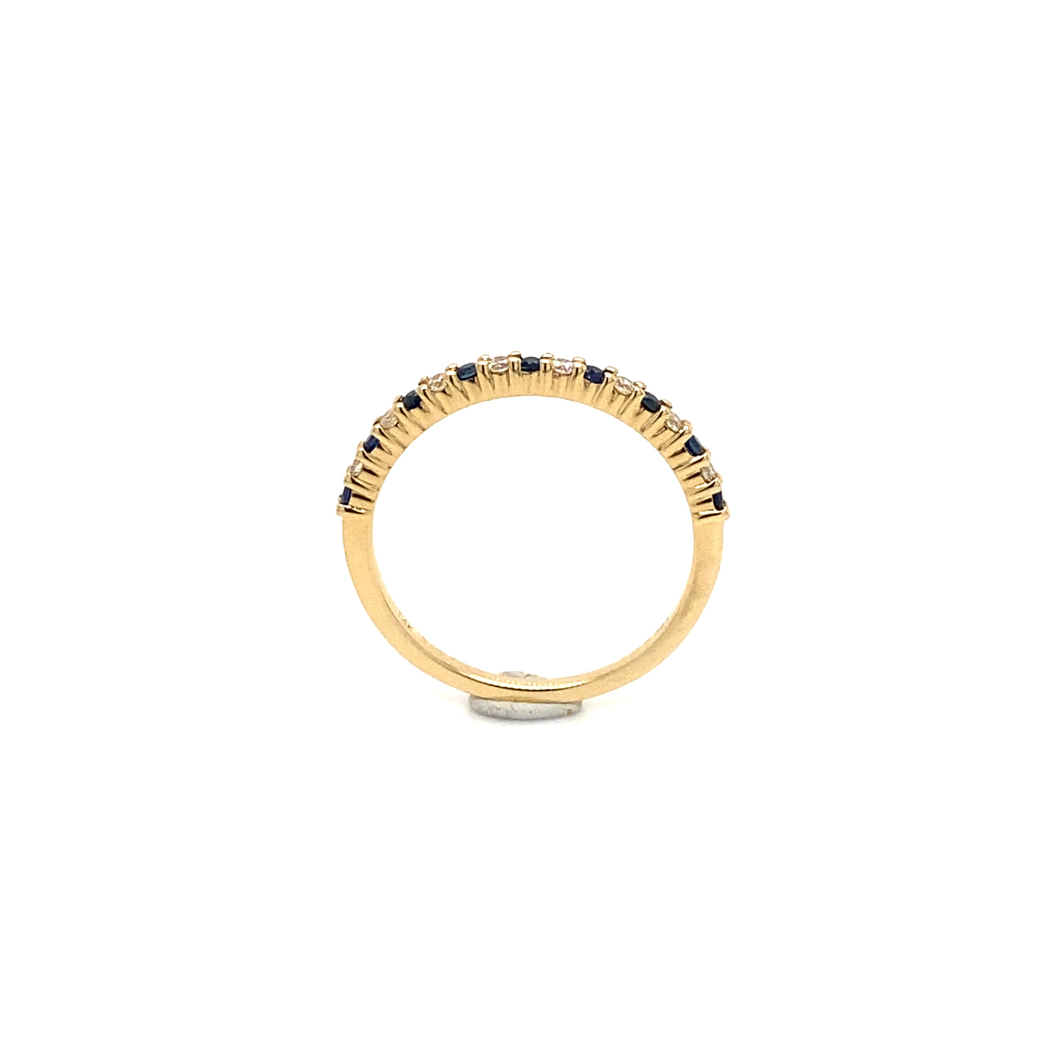 Private Label CvdK Private Label CvdK gouden ring diamant/saffier
