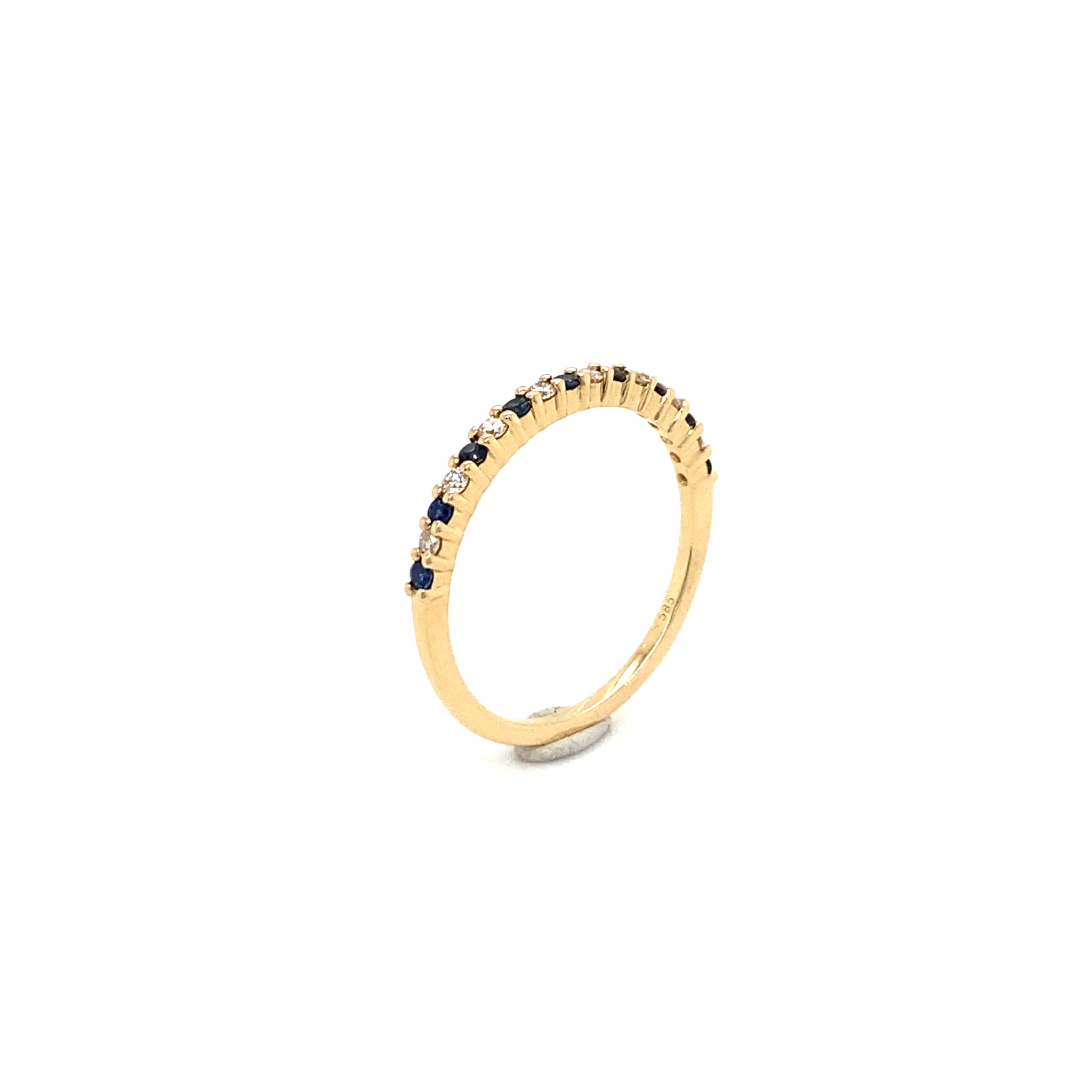 Private Label CvdK Private Label CvdK gouden ring diamant/saffier