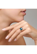 Pomellato Pomellato Nudo Classic ring in 18 krt. roségoud met London blue topaas