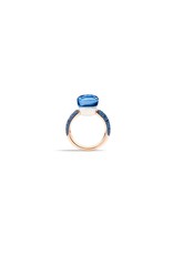 Pomellato Pomellato Nudo Classic ring in 18 krt. roségoud met London topaas en lapis