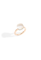 Pomellato Pomellato Nudo Classic ring in 18 krt. roségoud met witte topaas gelé