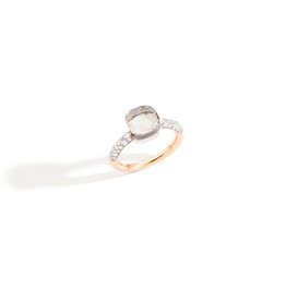 Pomellato Nudo Petit ring met witte topaas en diamanten