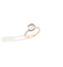 Pomellato Pomellato Nudo Petit ring met witte topaas en diamanten