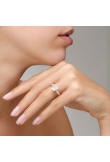 Pomellato Pomellato Nudo Petit ring in 18 krt. roségoud met witte topaas en witte diamanten