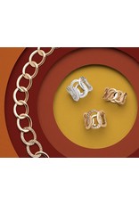 Pomellato Pomellato Brera ring in 18 krt. roségoud met cognac diamanten