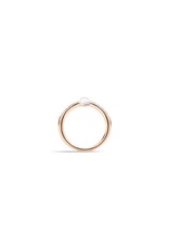 Pomellato Pomellato M'ama non M'ama ring in 18 krt. roségoud met maansteen en witte diamanten