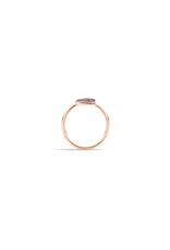 Pomellato Pomellato Sabbia ring in 18 krt. roségoud met cognac diamanten
