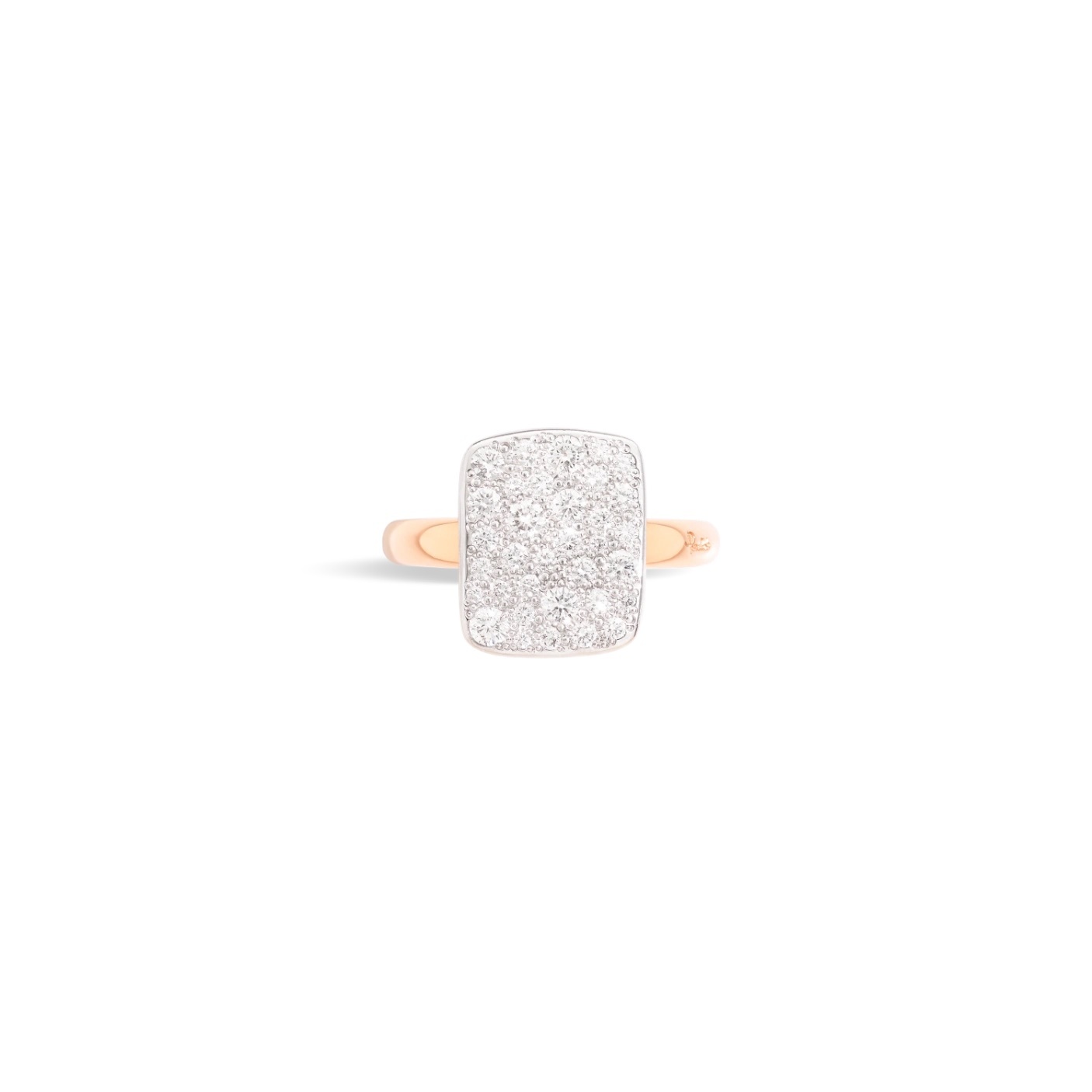 Pomellato Pomellato Sabbia ring in 18 krt. roségoud met witte diamanten