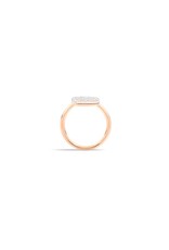 Pomellato Pomellato Sabbia ring in 18 krt. roségoud met witte diamanten