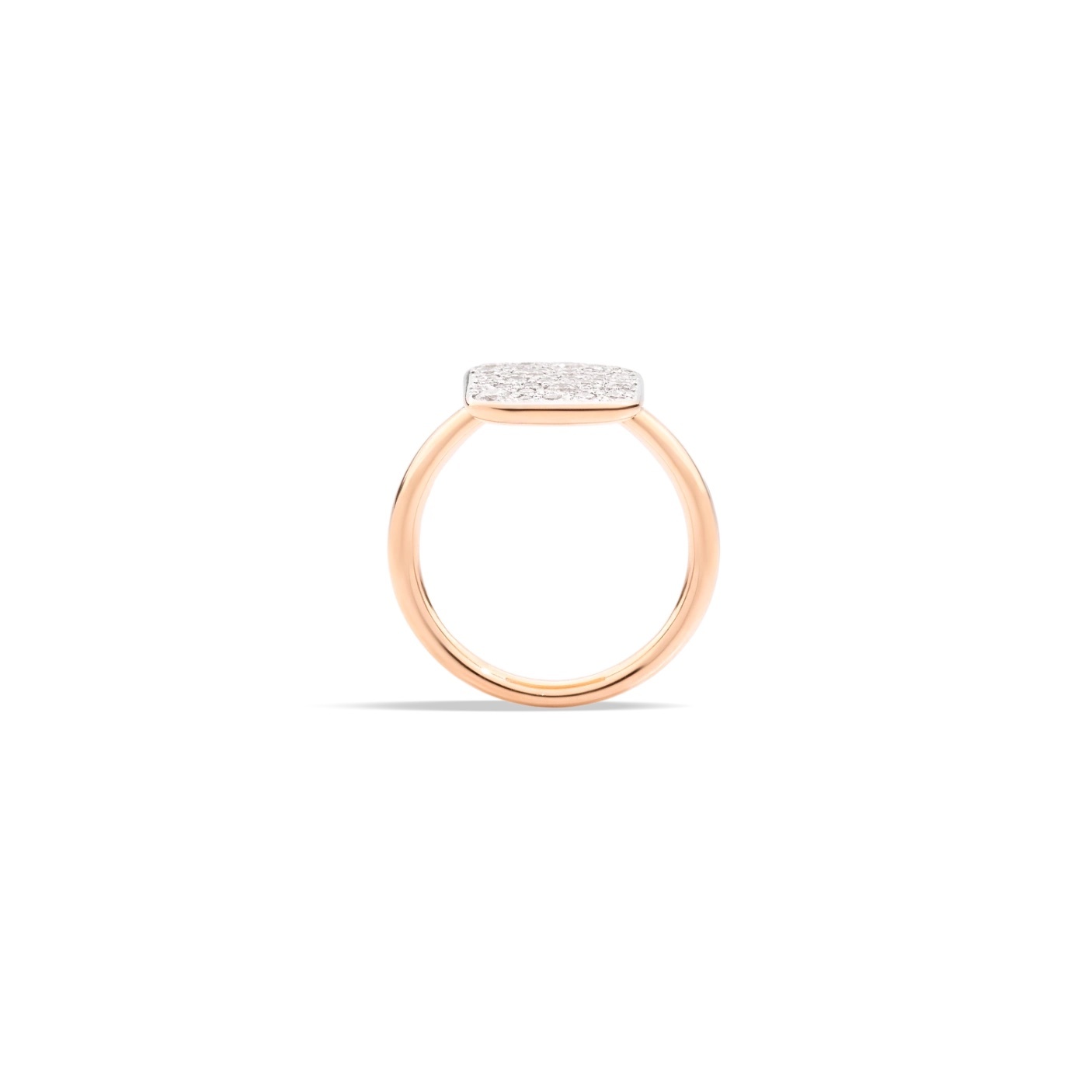 Pomellato Pomellato Sabbia ring in 18 krt. roségoud met witte diamanten