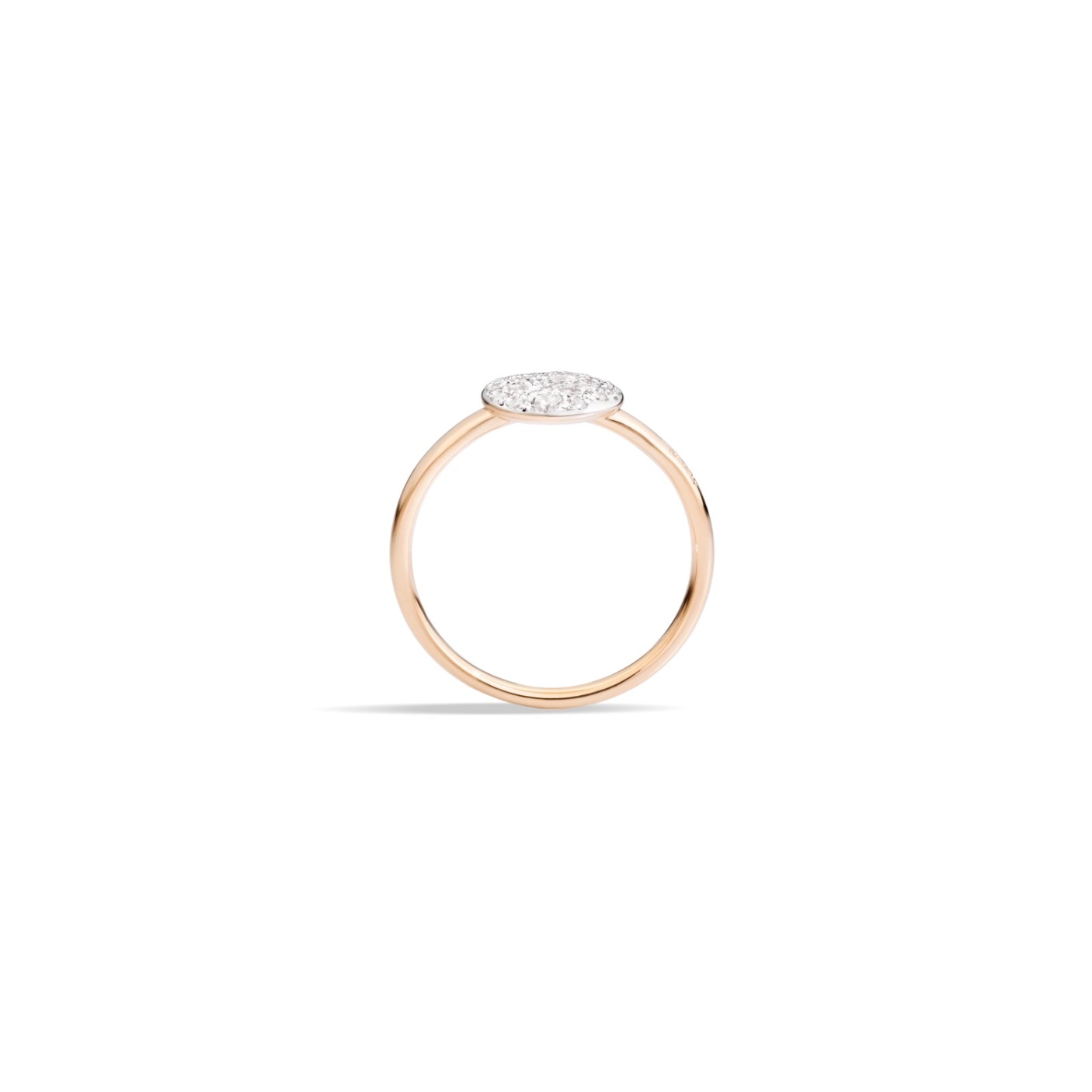 Pomellato Pomellato Sabbia ring in 18 krt. roségoud met witte diamanten