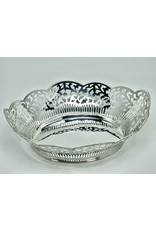 Broodmand in 925 zilver, ovaal van vorm, 270 mm lang lang