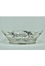Broodmand in 925 zilver, ovaal van vorm, 270 mm lang lang