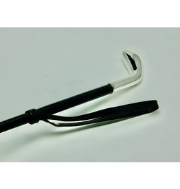 Rijzweep met greep van zilver, 86 cm