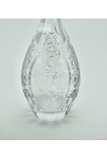 Hoge kristallen karaf met hals in 925 zilver, 310 mm hoog