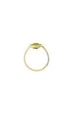 Italo Bottene Italo Bottene ring in 14 krt. geelgoud met peridot