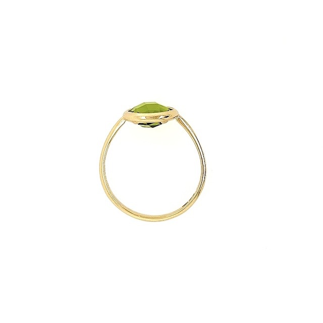 Italo Bottene Italo Bottene ring in 14 krt. geelgoud met peridot