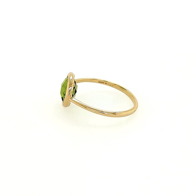 Italo Bottene Italo Bottene ring in 14 krt. geelgoud met peridot