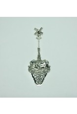 Fraai bewerkte taartschep in 925 zilver, 192 mm lang