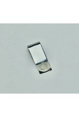 Pianegonda money clip in 925 zilver en 14 krt. geelgoud, 55 mm lang