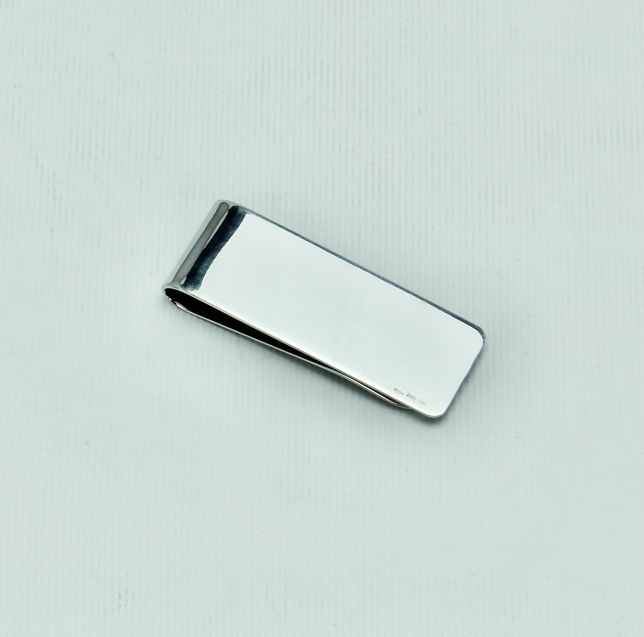 Pianegonda money clip in 925 zilver en 14 krt. geelgoud, 55 mm lang