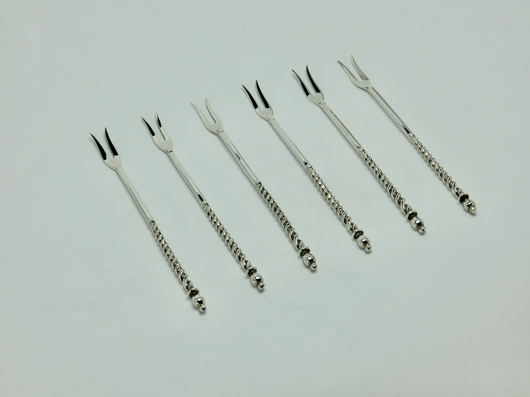 Vorkjes in 925 zilver, 116 mm lang