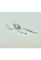 Kinderbestek, tweedelig in 925 zilver, 138 mm lang