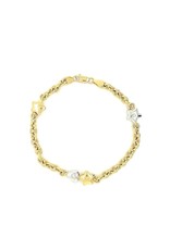 Private Label CvdK Private label CvdK armband in 18 krt. geel- en witgoud met diamanten