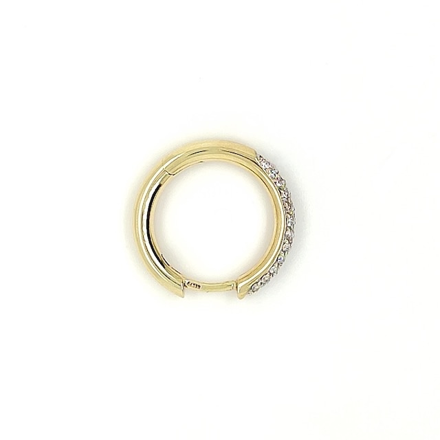 Private Label CvdK Private Label CvdK oorringen in 14 krt. geelgoud met diamanten