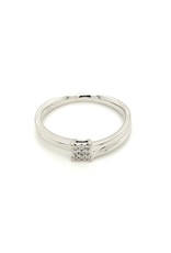 Private Label CvdK Private Label CvdK ring in 14 krt. witgoud met diamanten