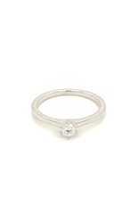 Private Label CvdK Private Label CvdK ring in 14 krt. witgoud met diamant