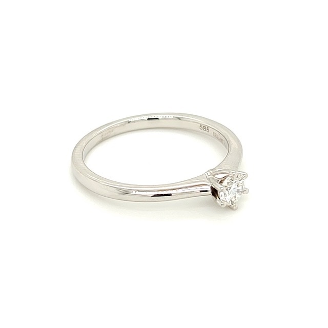Private Label CvdK Private Label CvdK ring in 14 krt. witgoud met diamant